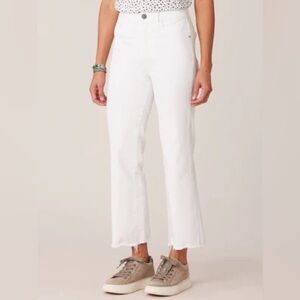 Democracy Ab Solution White Raw Hem Jeans